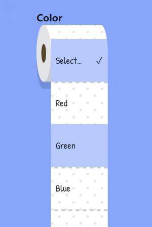 UI设计超有个性的HTML5卫生纸选择菜单