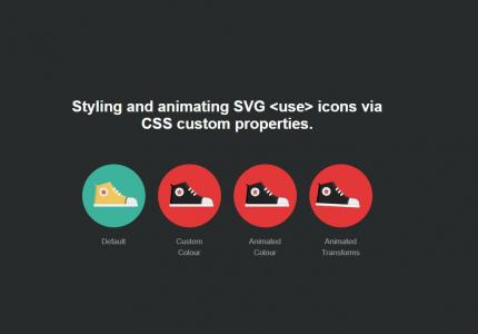 CSS自定义属性对SVG图标样式和动画处理