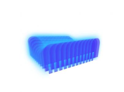 制作超震撼的CSS蓝色3D波动画效果