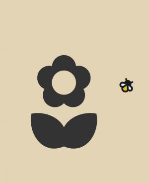 anime.js简单的SVG蜜蜂采花场景动画