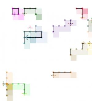 canvas画布绘制彩色网格蠕虫动态图像