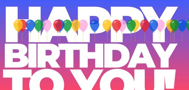 动画设计祝你生日快乐SVG气球升起动画