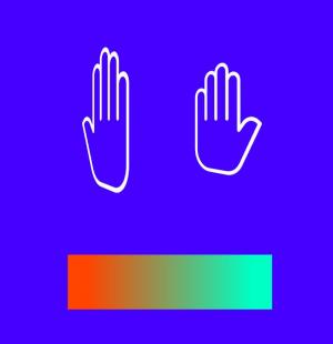 JS鼠标hover手掌碰撞产生脉冲动画特效