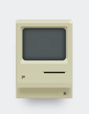 CSS逼真的Macintosh设备显示器插图