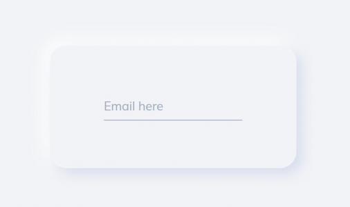 电子邮件字段输入框卡片UI设计