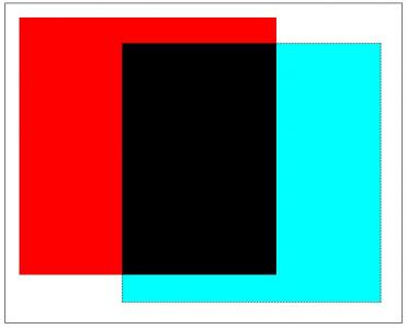 CSS红色和青色重合成黑色的RGB色值