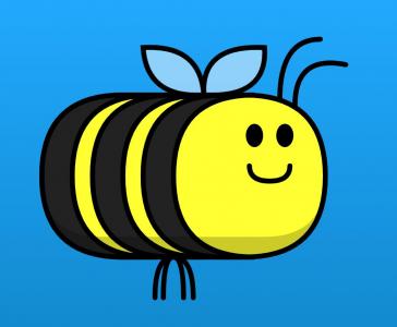 响应式绘制正在飞行的SVG蜜蜂动画