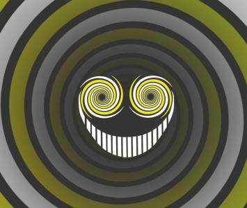 设计超有创意的圆圆圈微笑表情动画