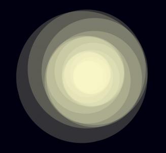 多个DIV圆的漩涡状动画旋转效果