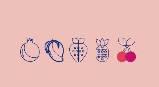 CSS3线性简单绘制的SVG图标动画水果