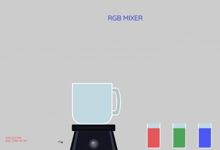创意RGB混合器榨果汁动画代码