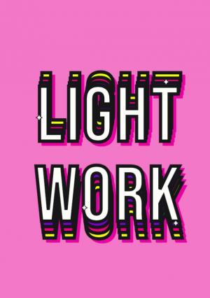 SVG CSS文本LIGHT WORK弹性波动