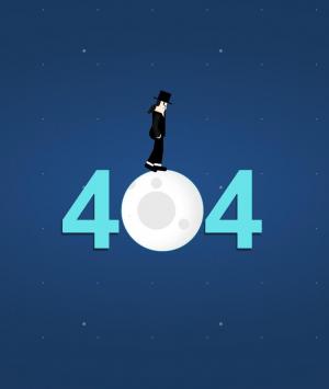 创意动画设计迈克杰克逊月亮404页面