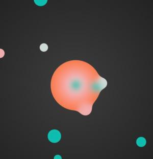 带SVG的canvas添加球粒子旋转动画