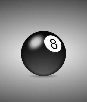 圖形素材設計代碼CSS繪制設計3D黑色8號桌球球形樣式效果