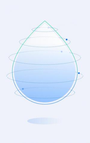 CSS3 SVG粒子轨道旋转水滴动画