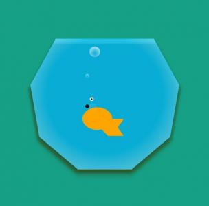 多边形鱼缸金鱼吐泡泡动画代码