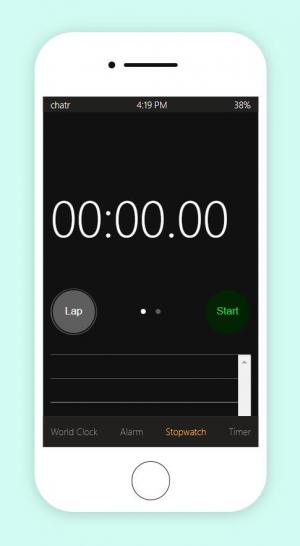 UI设计超逼真的Iphone秒表手机样式