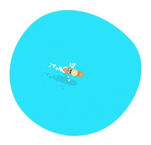 纯CSS3夏日梦想蓝色海洋划船动画