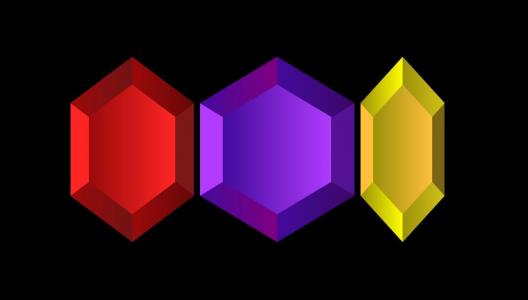 设计3种不同颜色的纯CSS3D玛瑙