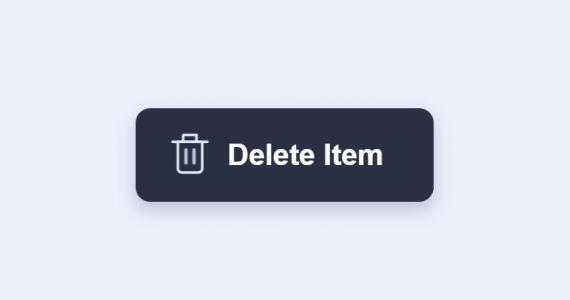 带icon图标的JS垃圾箱按钮动画
