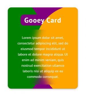 带动态背景和渐变色的CSS3 UI卡片