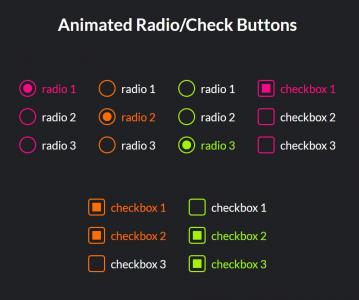 UI样式设计动画单选按钮和复选按钮