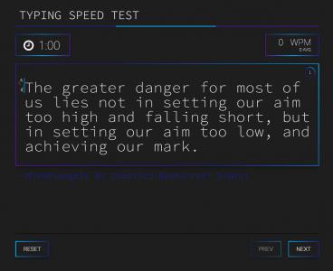 JS代码实现动画打字速度测试功能