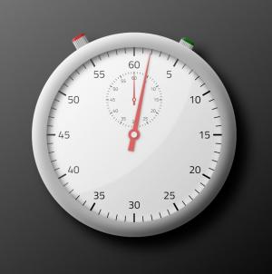 UI设计含有计时秒表的3D圆形时钟
