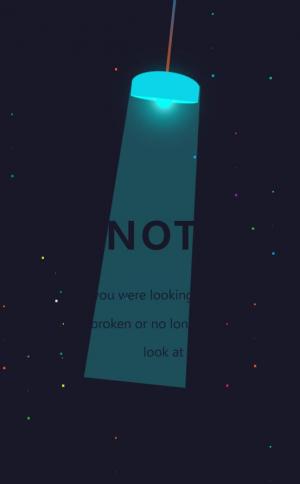 带粒子和吊灯照射动画404错误页面