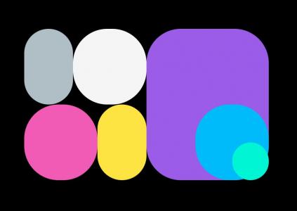 CSS3不规则彩色活动形状图形