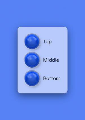 蓝色3D radio单选按钮组动态切换