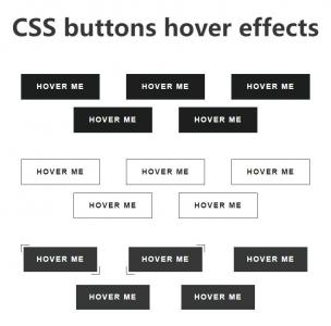多款CSS3按钮悬停背景和边框动画效果