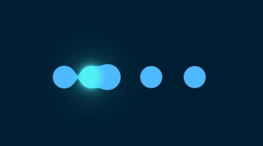 CSS光粒子在圆点之间穿梭萤火虫加载器