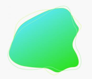 绿色渐变不规则柔性SVG图形动画