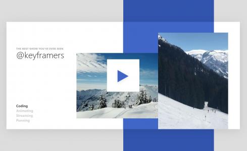 HTML5创意制作雪花场景视频播放效果