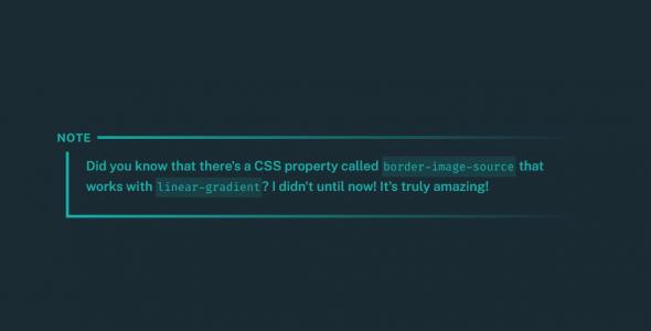 CSS区域渐变边框内文本关键字高亮注释