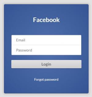 HTML5仿Facebook用户登录表单