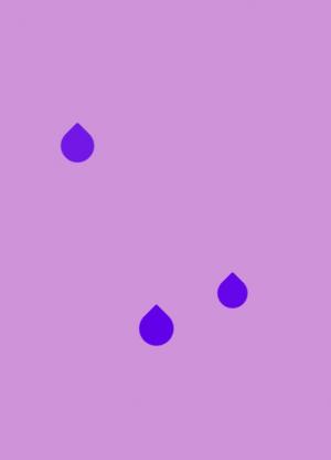 纯CSS3简单的紫色雨点坠落动画效果