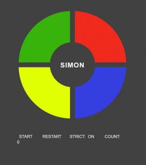 HTML代码简单制作彩色扇形状西蒙游戏