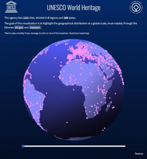 拖拽滑块展示联合国教科文组织世界遗产