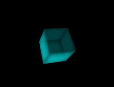 CSS 3D正方体鼠标移动框照明和旋转动画