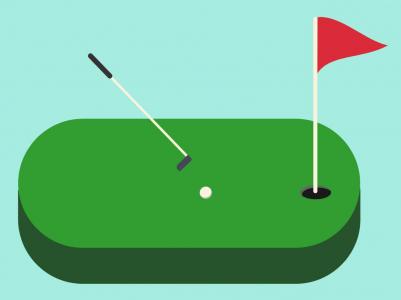 SVG CSS制作简单高尔夫球挥杆动画