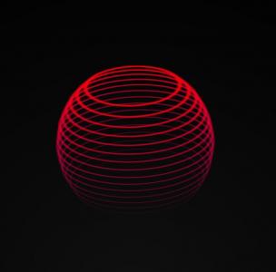 淡入浅出动画设计制作3D红色纯CSS灯球