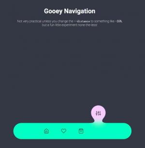 悬停带粘性效果的CSS SVG图标导航菜单