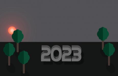 制作2023年新的一天太阳升起动画场景