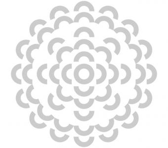 由SVG多个半圆弧图形组成的花纹图案