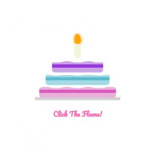 卡通制作带烛光动画CSS3我的生日蛋糕