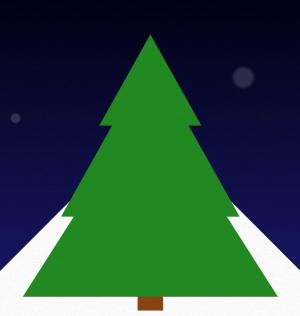 带有背景动画可自行装扮的HTML5圣诞树