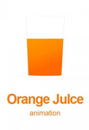 CSS3杯子中橙汁动画倾斜效果